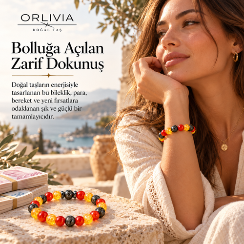 ORLIVIA Para Çekim Bilekliği | Bolluk ve Zenginlik Enerjisi
