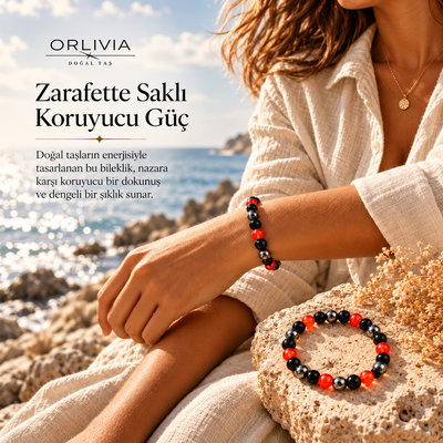 ORLIVIA Nazar Savar Bilekliği | Korunma ve Güç Enerjisi